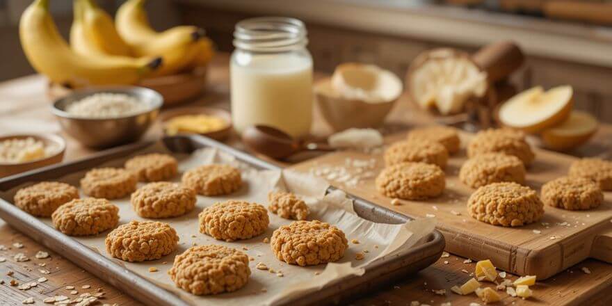 Hundekekse mit Haferflocken ohne Mehl - Gesunde Leckerbissen für deinen Vierbeiner